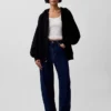 Bluza z kapturem dla dorosłych, oversize, z grubej dzianiny i zamkiem