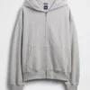Bluza z kapturem dla dorosłych, oversize, z grubej dzianiny i zamkiem