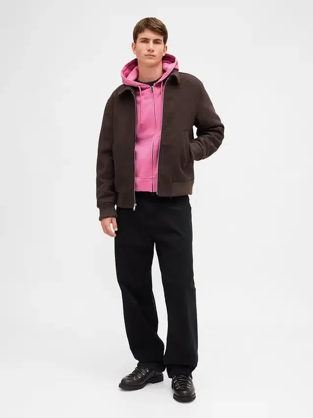 Bluza z kapturem dla dorosłych, oversize, z zamkiem, z grubego polaru