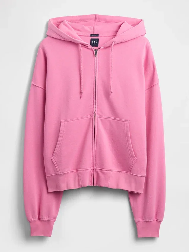 Bluza z kapturem dla dorosłych, oversize, z zamkiem, z grubego polaru
