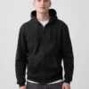 Bluza z kapturem dla dorosłych Vintagesoft Arch Logo Zip
