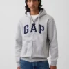 Bluza z kapturem dla dorosłych Vintagesoft Arch Logo Zip