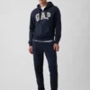 Bluza z kapturem dla dorosłych Vintagesoft Arch Logo Zip