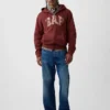 Bluza z kapturem dla dorosłych Vintagesoft Arch Logo Zip