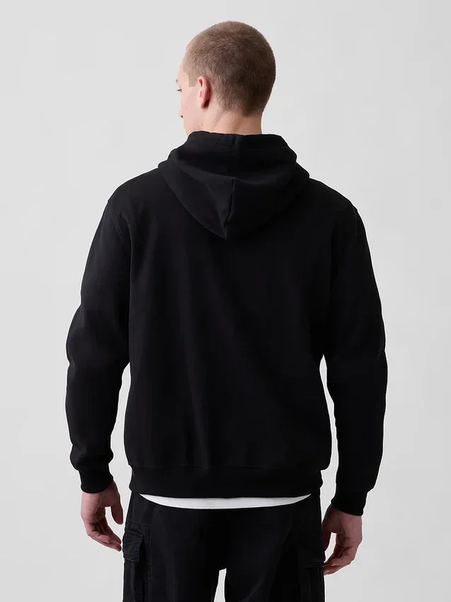 Bluza z kapturem dla dorosłych Vintagesoft Arch Logo Zip