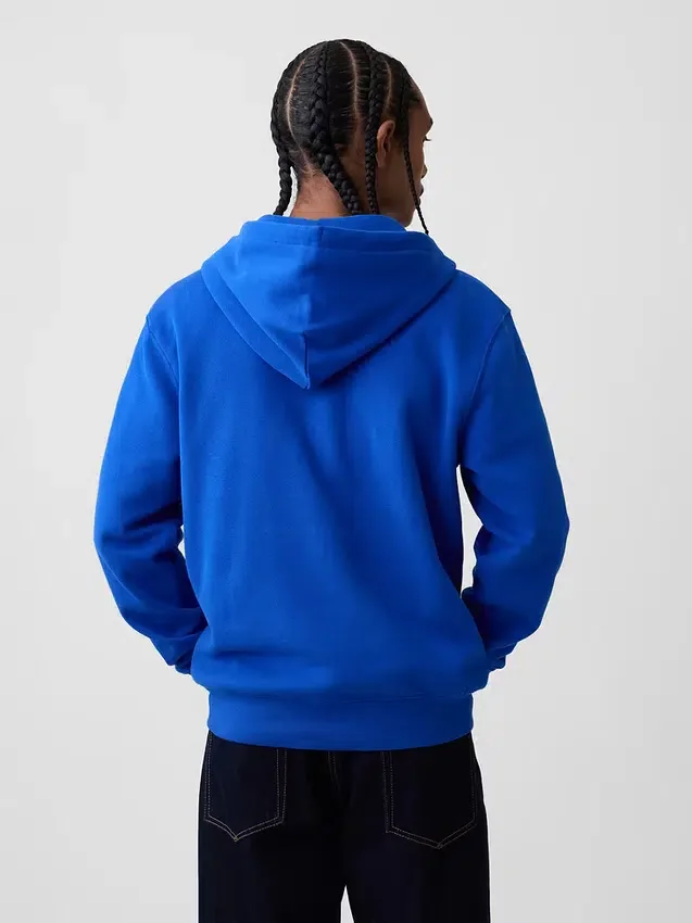 Bluza z kapturem dla dorosłych Vintagesoft Arch Logo Zip