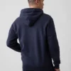 Bluza z kapturem dla dorosłych Vintagesoft Arch Logo Zip