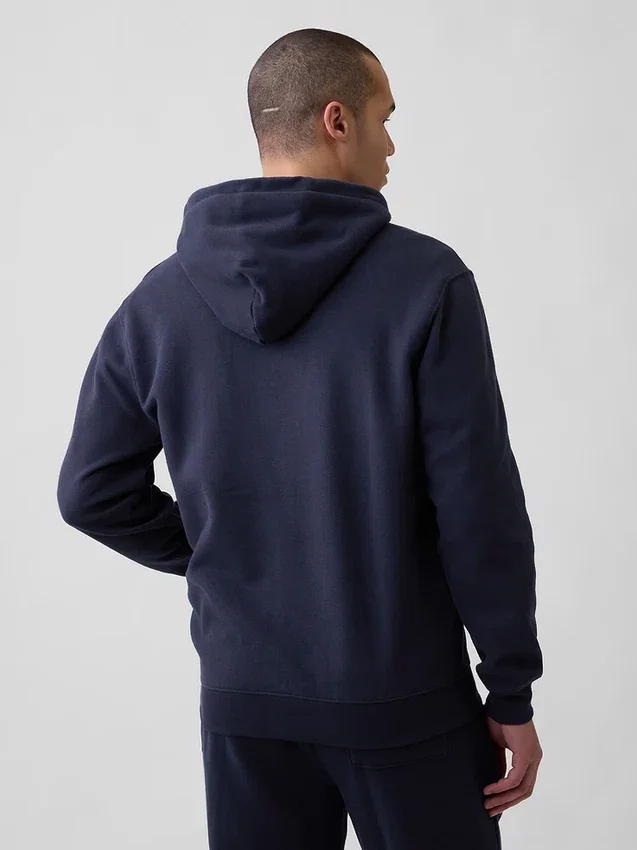 Bluza z kapturem dla dorosłych Vintagesoft Arch Logo Zip