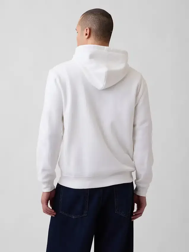 Bluza z kapturem dla dorosłych Vintagesoft Arch Logo Zip
