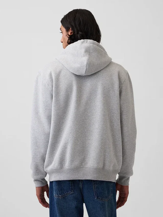 Bluza z kapturem dla dorosłych Vintagesoft Arch Logo Zip