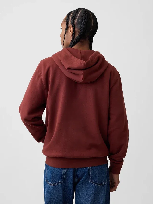 Bluza z kapturem dla dorosłych Vintagesoft Arch Logo Zip