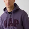 Bluza z kapturem dla dorosłych Vintagesoft Arch Logo Zip