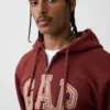 Bluza z kapturem dla dorosłych Vintagesoft Arch Logo Zip