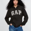 Bluza z kapturem dla dorosłych Vintagesoft Arch Logo Zip