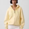 Bluza z kapturem dla dorosłych Vintagesoft Arch Logo Zip