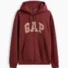 Bluza z kapturem dla dorosłych Vintagesoft Arch Logo Zip