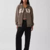 Bluza z kapturem dla dorosłych Vintagesoft Arch Logo Zip