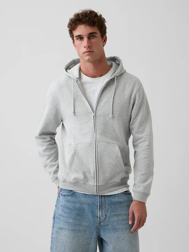 Bluza z kapturem dla dorosłych Vintagesoft Relaxed Zip
