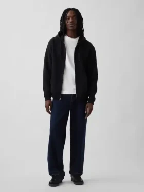 Bluza z kapturem dla dorosłych Vintagesoft Relaxed Zip