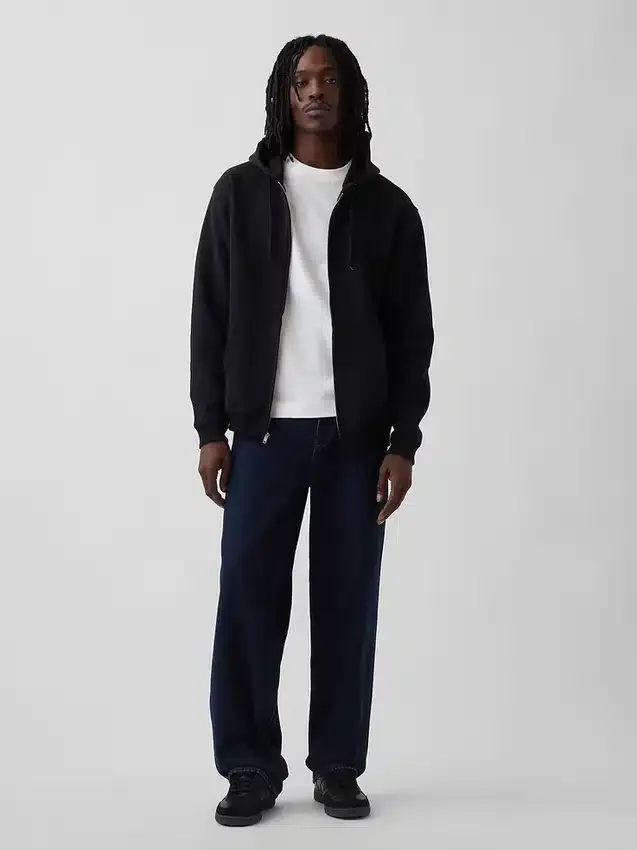 Bluza z kapturem dla dorosłych Vintagesoft Relaxed Zip