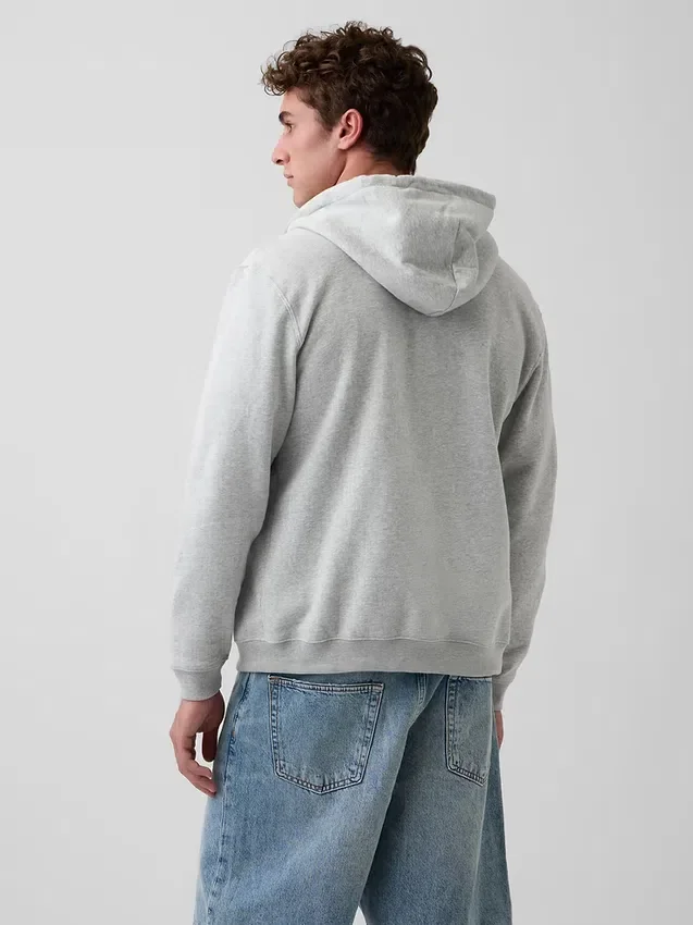 Bluza z kapturem dla dorosłych Vintagesoft Relaxed Zip