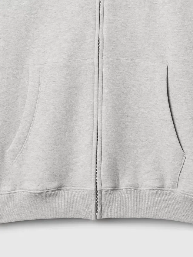 Bluza z kapturem dla dorosłych Vintagesoft Relaxed Zip