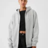 Bluza z kapturem dla dorosłych Vintagesoft Relaxed Zip