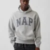 Bluza z kapturem dla dorosłych Vintagesoft z nadrukiem logo