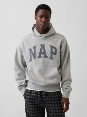 Bluza z kapturem dla dorosłych Vintagesoft z nadrukiem logo
