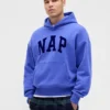 Bluza z kapturem dla dorosłych Vintagesoft z nadrukiem logo