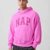 Bluza z kapturem dla dorosłych Vintagesoft z nadrukiem logo