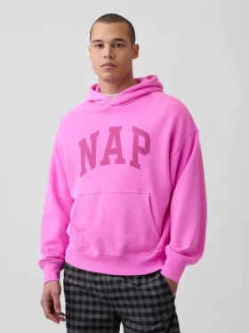 Bluza z kapturem dla dorosłych Vintagesoft z nadrukiem logo