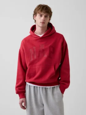 Bluza z kapturem dla dorosłych Vintagesoft z nadrukiem logo
