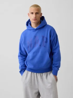 Bluza z kapturem dla dorosłych Vintagesoft z nadrukiem logo