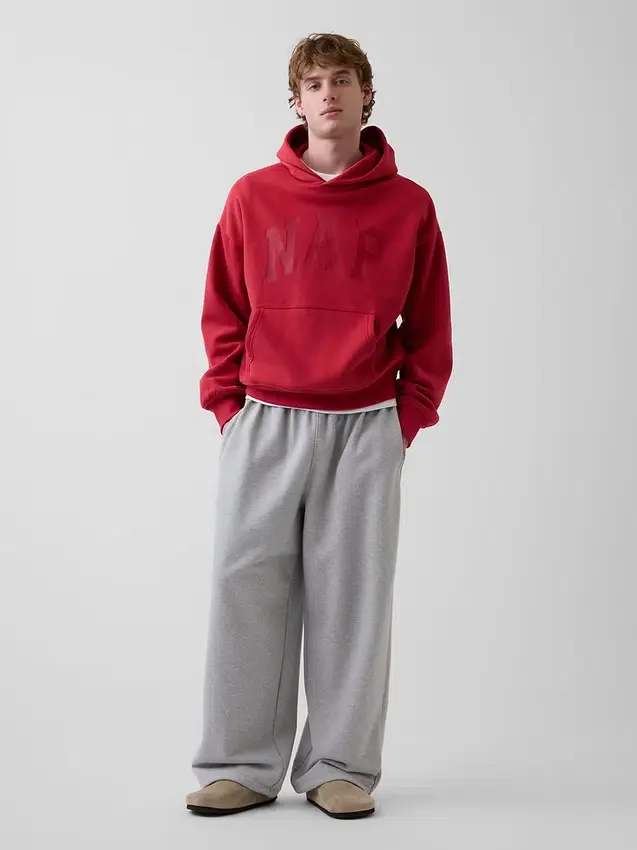 Bluza z kapturem dla dorosłych Vintagesoft z nadrukiem logo