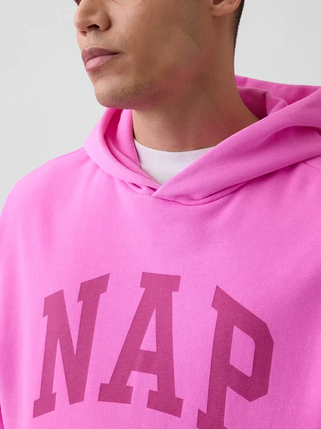 Bluza z kapturem dla dorosłych Vintagesoft z nadrukiem logo