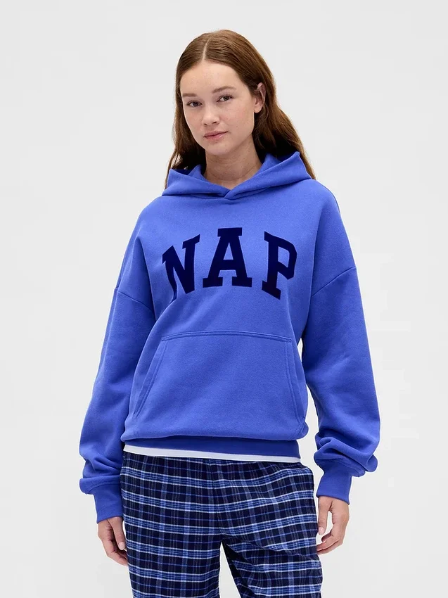 Bluza z kapturem dla dorosłych Vintagesoft z nadrukiem logo