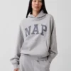 Bluza z kapturem dla dorosłych Vintagesoft z nadrukiem logo