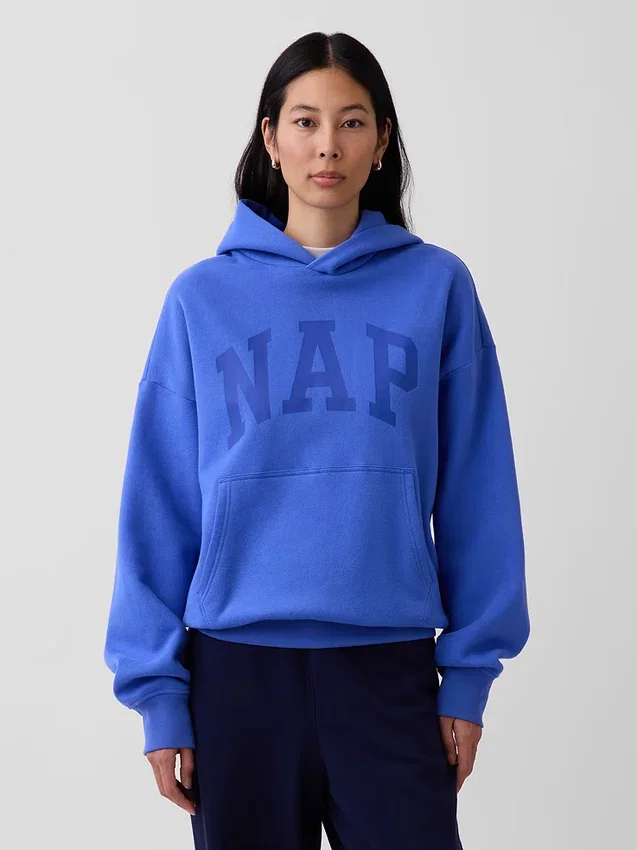 Bluza z kapturem dla dorosłych Vintagesoft z nadrukiem logo