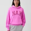 Bluza z kapturem dla dorosłych Vintagesoft z nadrukiem logo
