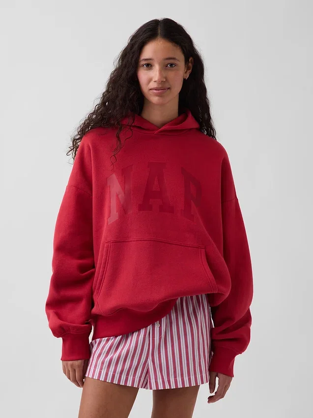 Bluza z kapturem dla dorosłych Vintagesoft z nadrukiem logo