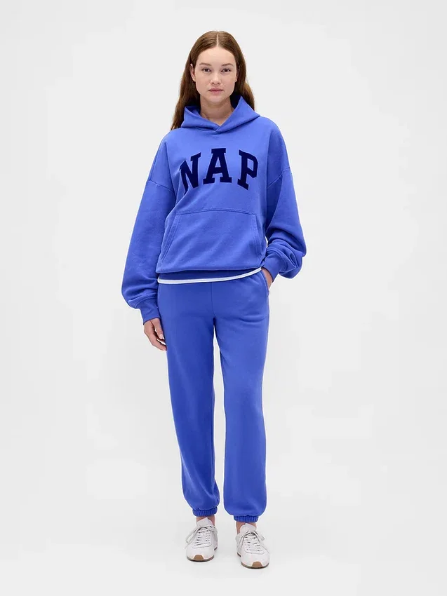 Bluza z kapturem dla dorosłych Vintagesoft z nadrukiem logo