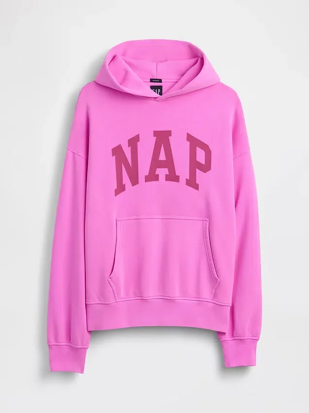 Bluza z kapturem dla dorosłych Vintagesoft z nadrukiem logo