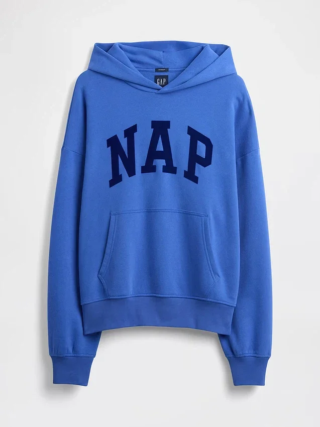Bluza z kapturem dla dorosłych Vintagesoft z nadrukiem logo