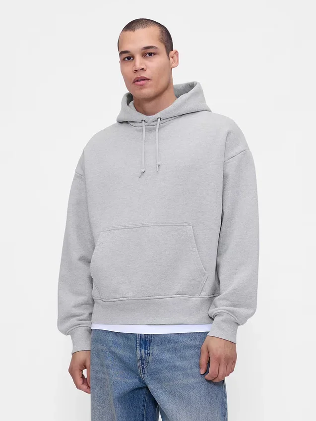 Bluza z kapturem dla dorosłych z bardzo grubej dzianiny frotte typu French Terry