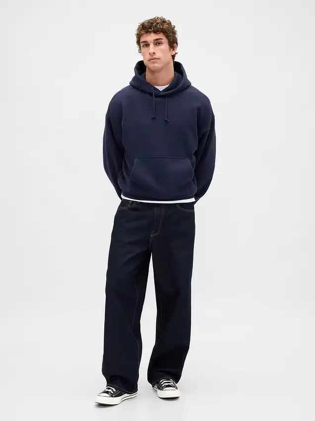Bluza z kapturem dla dorosłych z bardzo grubej dzianiny frotte typu French Terry