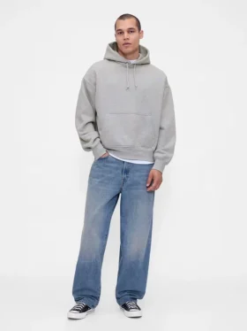 Bluza z kapturem dla dorosłych z bardzo grubej dzianiny frotte typu French Terry
