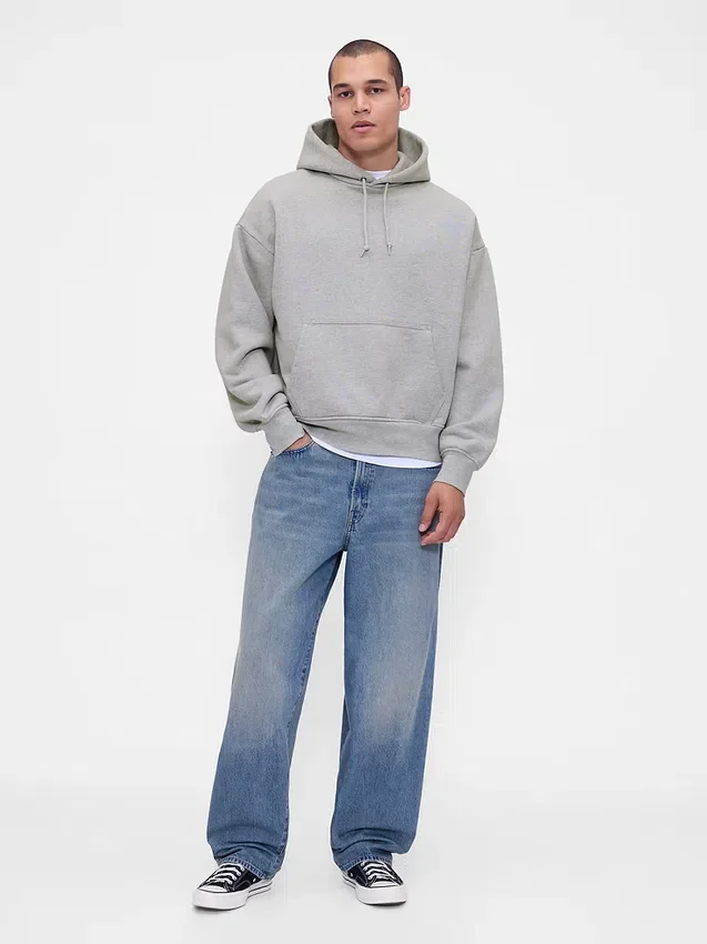 Bluza z kapturem dla dorosłych z bardzo grubej dzianiny frotte typu French Terry