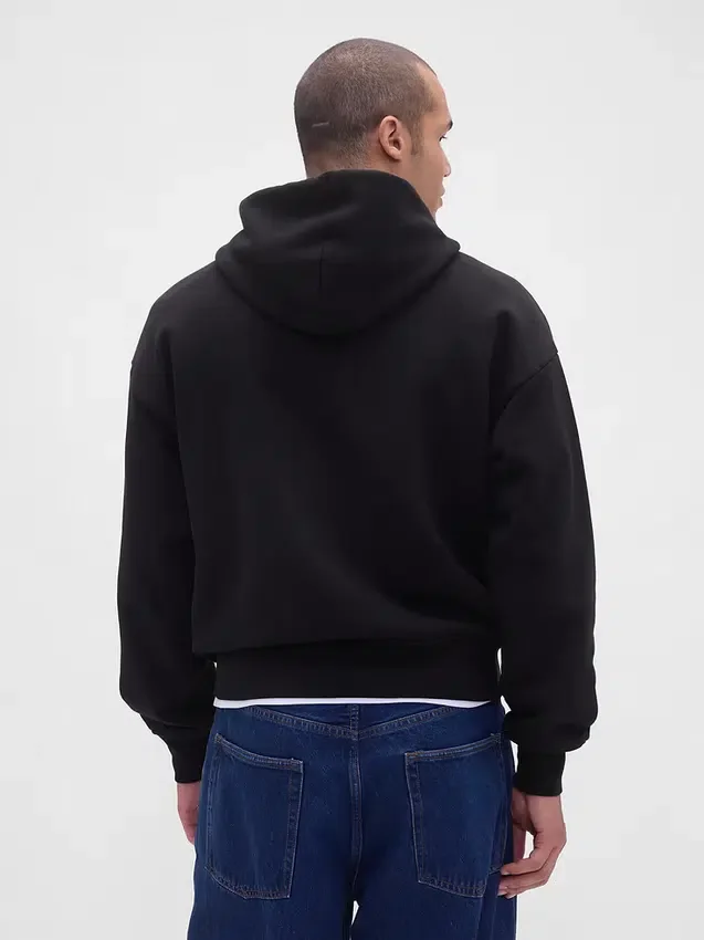 Bluza z kapturem dla dorosłych z bardzo grubej dzianiny frotte typu French Terry