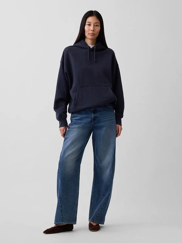 Bluza z kapturem dla dorosłych z bardzo grubej dzianiny frotte typu French Terry